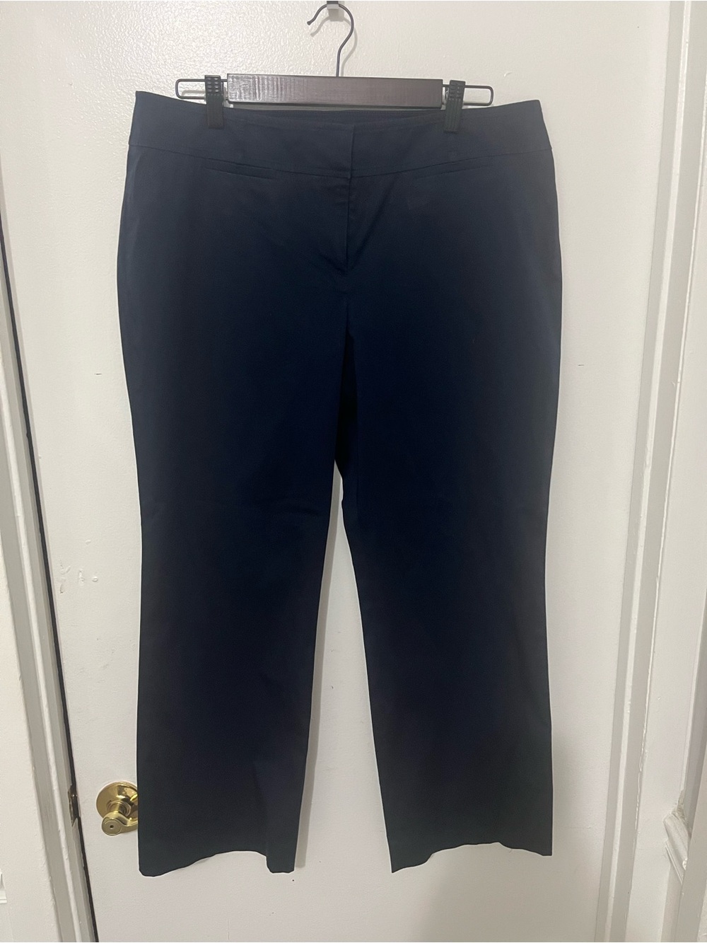 Loft Classic Marisa Navy Straight-Leg Women's Pants
